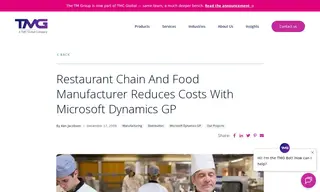 Preview of the Michigan Restaurant Chain and Manufacturer Case Study