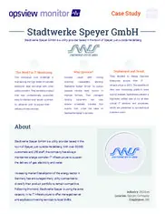 Preview of the Stadtwerke Speyer GmbH Case Study