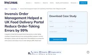 Preview of the UK Food Delivery Portal Case Study