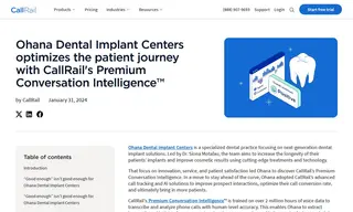 Preview of the Ohana Dental Implant Centers Case Study