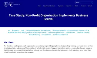 Preview of the Non-Profit Organization Case Study