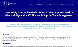 Preview of the International Distributor of Thermoplastic Resin Case Study