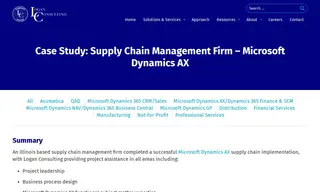 Preview of the Illinois Based Supply Chain Management Firm Case Study