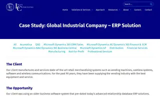 Preview of the Global Industrial Company Case Study