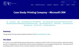 Preview of the Chicago-based Printing Services Company Founded in 1929 Case Study