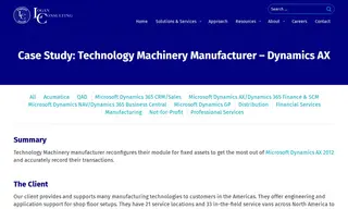 Preview of the Technology Machinery Manufacturer Case Study