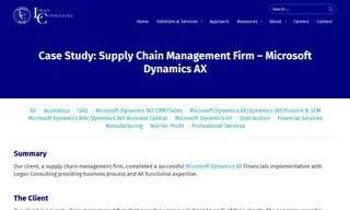 Preview of the Supply Chain Management Firm Case Study