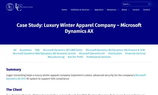 Preview of the Luxury Winter Apparel Company Case Study