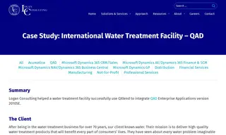 Preview of the Water Treatment Facility (leading Water Tech) Case Study