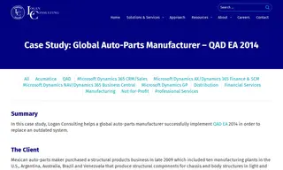 Preview of the Global Auto-Parts Manufacturer Case Study