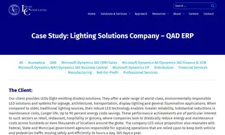 Preview of the Lighting Solutions Company Case Study