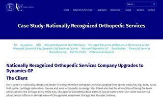 Preview of the Nationally Recognized Orthopedic Services Company Case Study