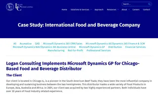 Preview of the International Food and Beverage Company Case Study