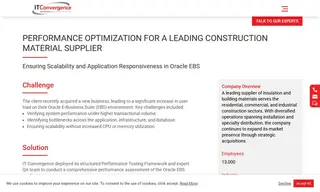 Preview of the Leading Construction Material Supplier Case Study