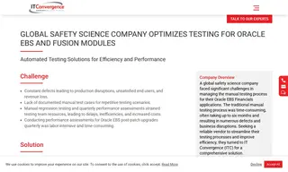 Preview of the Global Safety Science Company Case Study