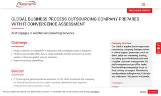 Preview of the Global Business Process Outsourcing Company Case Study