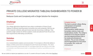 Preview of the Private College Case Study