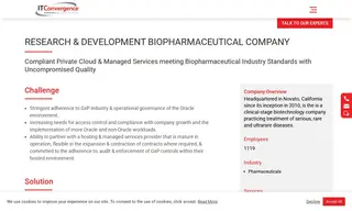 Preview of the Research & Development Biopharmaceutical Company Case Study