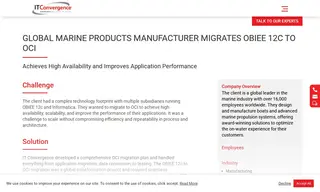Preview of the Global Marine Products Manufacturer Case Study