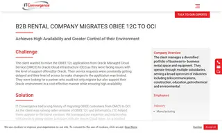 Preview of the B2B Rental Company Case Study