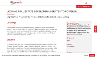 Preview of the Leading Real Estate Developer Case Study