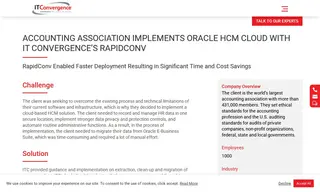 Preview of the Accounting Association Case Study