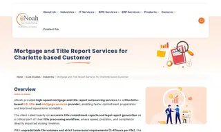 Preview of the Charlotte-based U.S. Title and Mortgage Services Provider Case Study