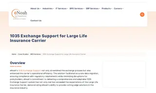 Preview of the Large Life Insurance Carrier Case Study