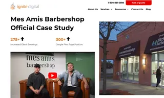 Preview of the Mes Amis Barbershop Case Study
