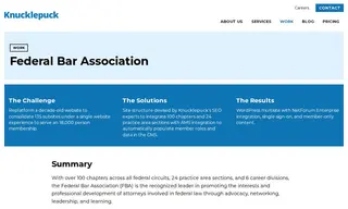 Preview of the Federal Bar Association Case Study