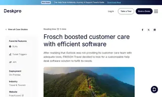 Preview of the FROSCH Travel Case Study
