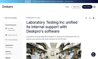 Preview of the Laboratory Testing Inc Case Study