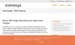 Preview of the TMI Products, Inc Case Study