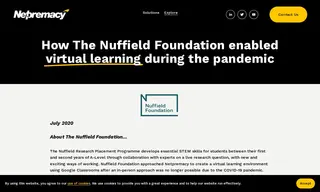 Preview of the The Nuffield Foundation Case Study