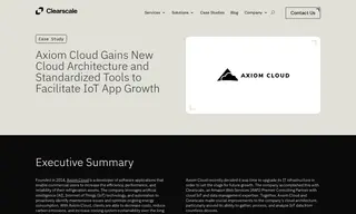 Preview of the Axiom Cloud Case Study