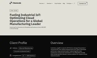 Preview of the Global Manufacturing Leader Case Study