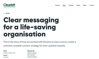 Preview of the Resolve to Save Lives Case Study