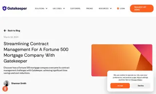 Preview of the Fortune 500 Mortgage Company Case Study