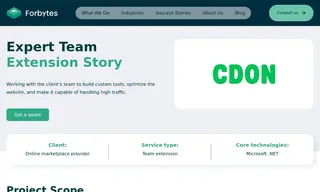 Preview of the CDON Case Study