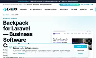 Preview of the Backpack for Laravel Case Study