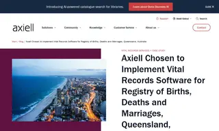 Preview of the Registry of Births, Deaths and Marriages, Queensland Case Study