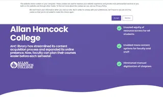 Preview of the Allan Hancock College Case Study