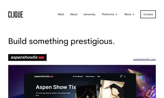 Preview of the Aspen Show Tix Case Study