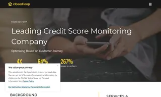 Preview of the Leading Credit Score Monitoring Company Case Study