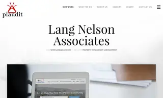 Preview of the Lang Nelson Associates Case Study