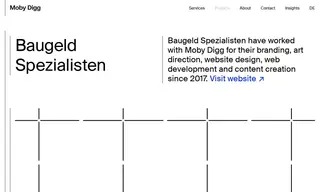 Preview of the Baugeld Spezialisten Case Study