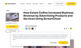 Preview of the Estate Coffee Case Study