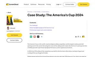 Preview of the America’s Cup Case Study
