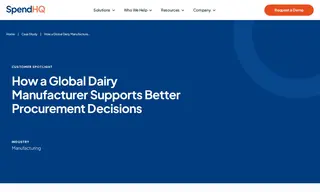 Preview of the Global Dairy Manufacturer Case Study