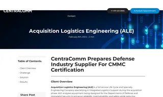 Preview of the Acquisition Logistics Engineering (ale) Case Study